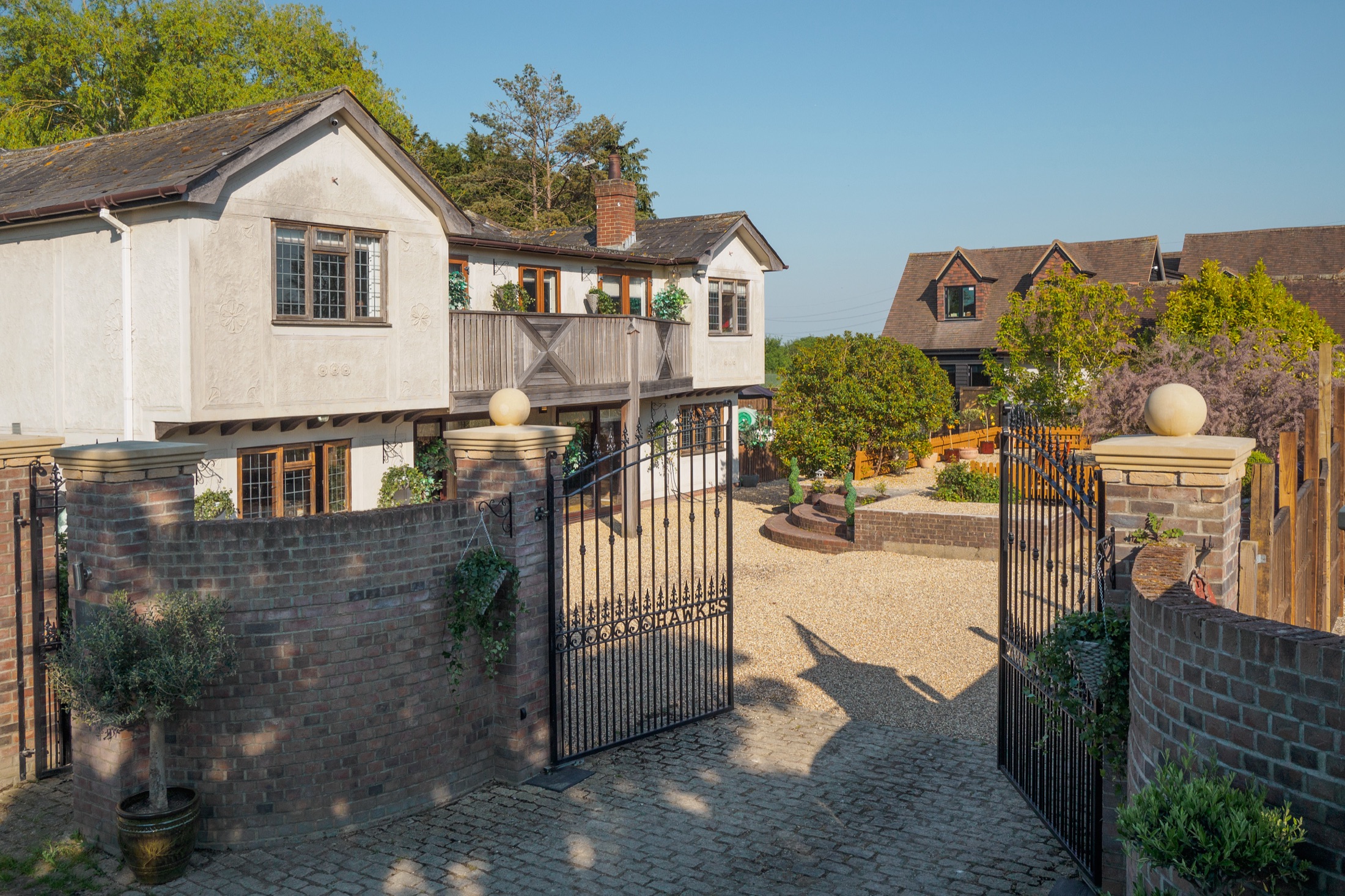 Gate Entrance at Hawks Farm, Little Sampford