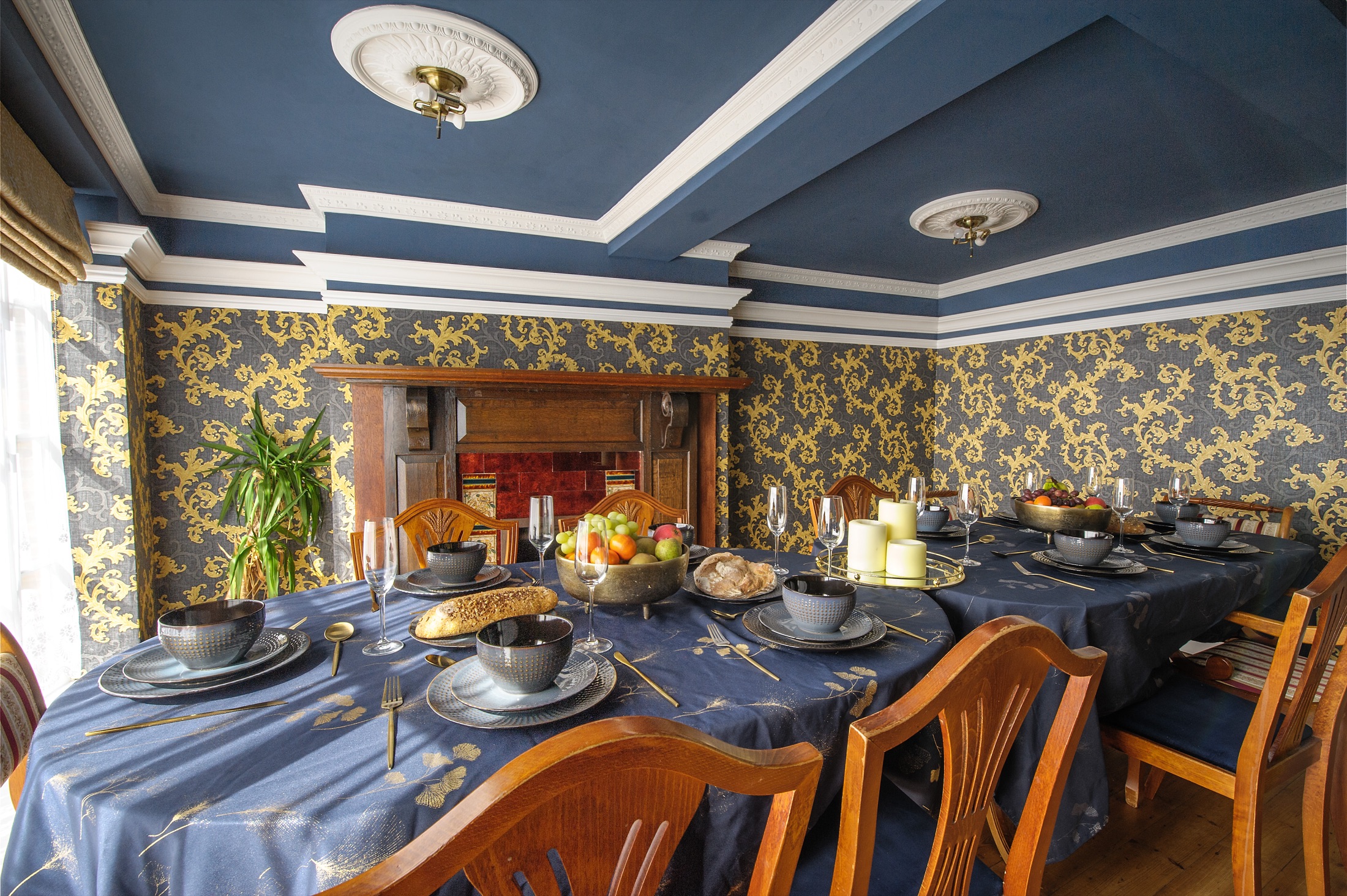 Dining Room at The Manor House, Saffron Walden